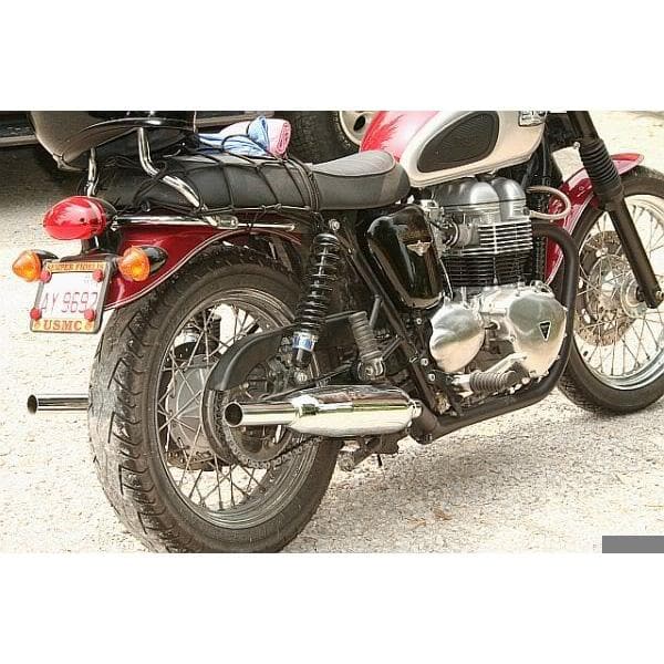 Modern Triumph T100 T120 Bonneville Exhaust Muffler Adapters - Upswept on Sale
